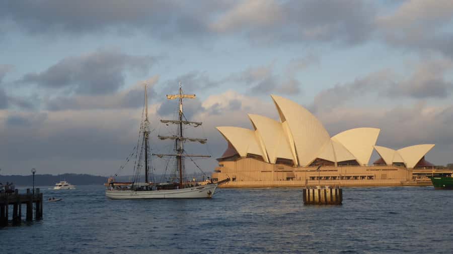 Sydney: Harbor Sunset Cruise with Dinner - Sailing Sydney Harbour on a real tall ship