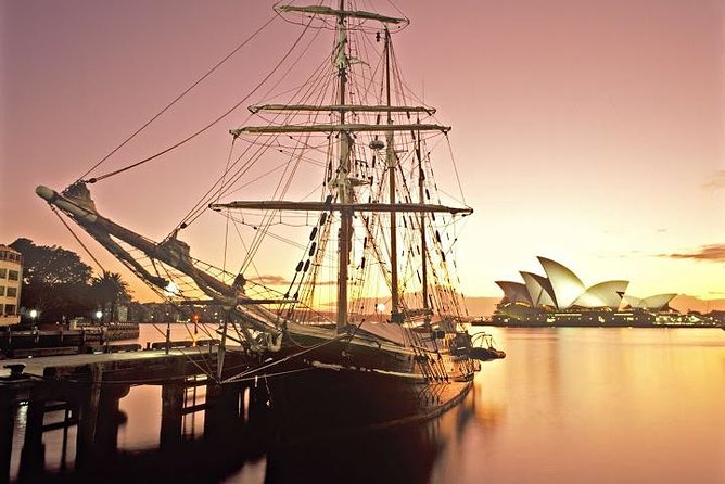 Sydney Harbour Tall Ship Twilight Dinner Cruise - Setting sail from Campbells Cove