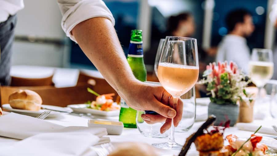 Sydney: Sydney Harbor Lunch Cruise with Welcome Drink - The welcome bubbles and the bar bill
