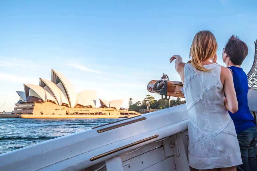 Sydney: Tall Ship Harbour Twilight Dinner Cruise - Sydney Harbour at twilight