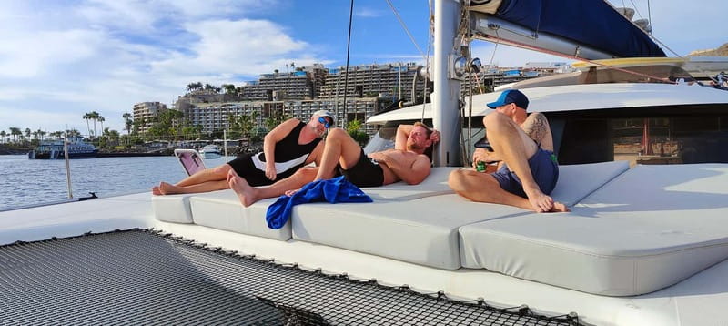 Tenerife: PRIVATE Catamaran cruise with Lunch and Drinks - Setting sail from Marina San Miguel