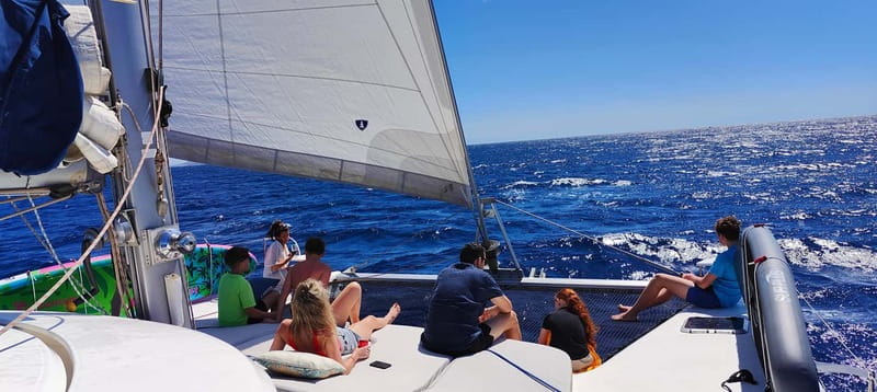 Tenerife: PRIVATE Catamaran cruise with Lunch and Drinks - The anchorage: two hours for swimming and lunch