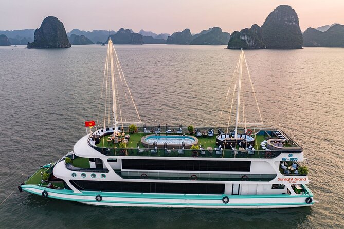The Best 5 Star Halong Bay Cruise with Buffet,pool, Sunset Party - Key points at a glance