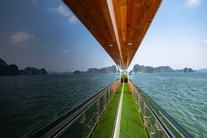 The Best 5 Star Halong Bay Cruise with Buffet,pool, Sunset Party - Lunch with a view, not a gourmet promise