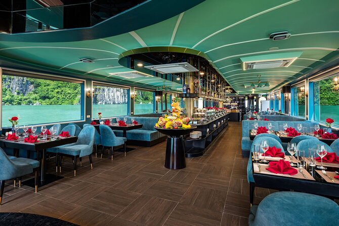 The Best 5 Star Halong Bay Cruise with Buffet,pool, Sunset Party - Sunset party on the return journey