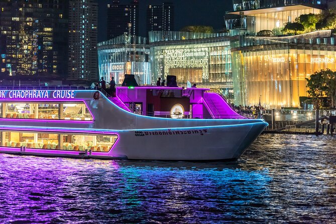 The Newest Luxury 5 Star Bangkok Chaophraya Dinner Cruise - Cruising past Bangkok’s illuminated landmarks