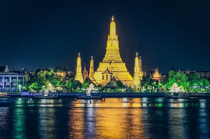 The Opulence Dinner Cruise from Iconsiam Bangkok - Rama VIII Bridge and the rooftop deck