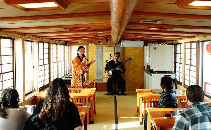 Tokyo: Rainbow Bridge Day Cruise Show and Only Soft Drinks - Meeting the boat at Etchūjima Pier