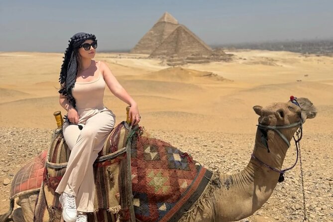 Tour Giza Pyramid Camel Ride ATV and Nile Dinner Cruise - Seeing the Giza pyramids and Great Sphinx