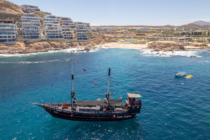 Treasure Hunt Snorkeling Lunch Cruise from Cabo San Lucas - A Pirate Ship View of San Lucas Bay