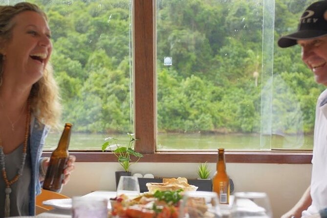 Tweed River and Rainforest lunch Cruise - The open-air viewing platform and river scenery