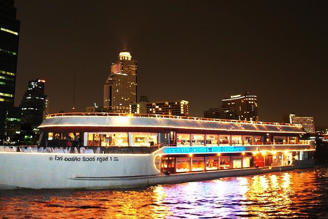 White Orchid Dinner Cruise at Bangkok with Pickup & Live Music - Boarding at 7:30 pm and finding your place