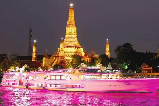 Wonderful Pearl Dinner Cruise - Bangkok from the Chao Phraya River at night