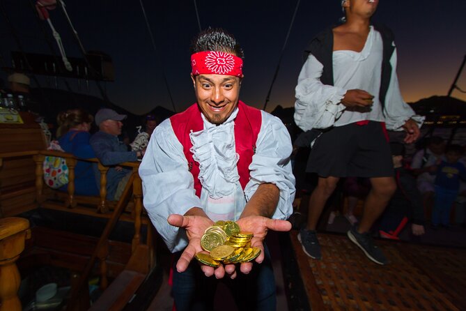 Yo Ho Pirate Sunset Dinner Cruise in Cabo San Lucas - Finding a good seat on a crowded boat